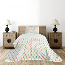 Abstract Tiny Branches Bedspread Set