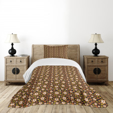 Autumn Season Nature Concept Bedspread Set