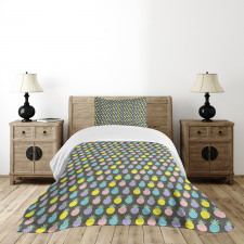 Colorful Pineapples Bedspread Set