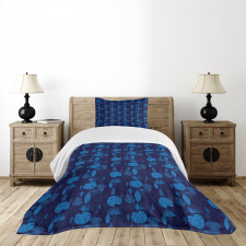 Tropical Plants Palms Bedspread Set