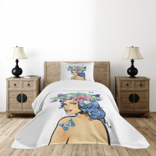 Floral Spring Woman Teen Bedspread Set