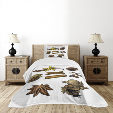 Cinnamon Anise Star Cardamom Bedspread Set