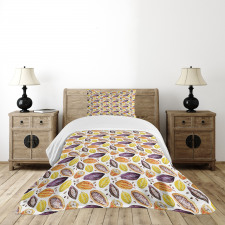 Watercolor Colorful Beans Bedspread Set