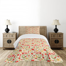 Nostalgic Harvest Blooms Bedspread Set