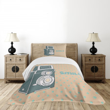 Nostalgic Smile Calligraphy Bedspread Set