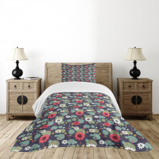 Water Lilies Lotus on a Pond Bedspread Set