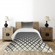 Rhombus Shapes Design Bedspread Set