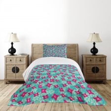 Spring Season Flourish Field Bedspread Set