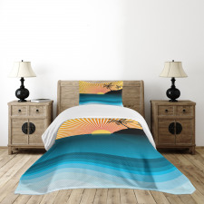 Sunset Horizon Panorama Bedspread Set