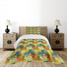 Abstract Circle Pattern Bedspread Set