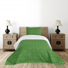 Triangles Squares Lines Bedspread Set