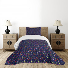 Blossoming Flowers Nature Bedspread Set