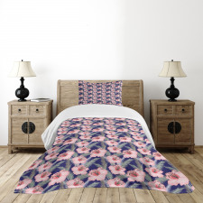 Blooming Flowers Composition Bedspread Set