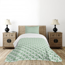 Simple Creative Ecology Theme Bedspread Set