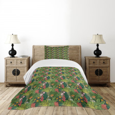 Classic Botanical Blossom Bedspread Set