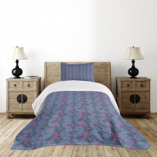 Hand-drawn Retro Waves Bedspread Set