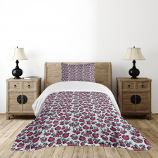 Cut and Whole Pomegranates Bedspread Set