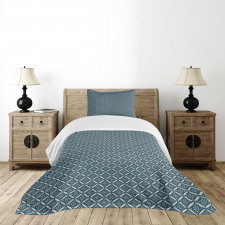 Geometric Frames Petals Bedspread Set