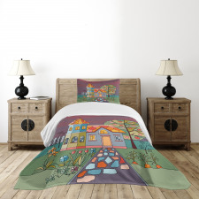 Country House with a Garden Bedspread Set