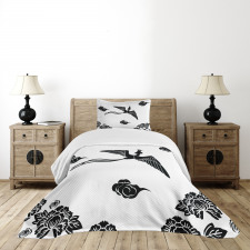 Abstract Mythological Bird Bedspread Set