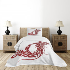 Traditional Chinese Bird Bedspread Set