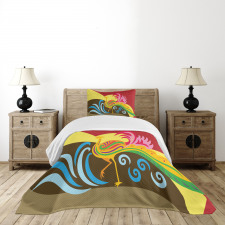 Colorful Abstract Ethnic Bedspread Set