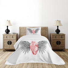 Realist Human Heart Bedspread Set