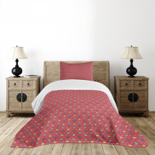 Geometric Triangle Pattern Bedspread Set