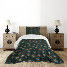 Night at Woodland Insects Bedspread Set