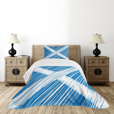 National Flag Scribbled Bedspread Set