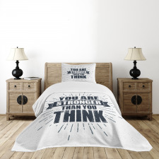 Urban Philosophical Message Bedspread Set