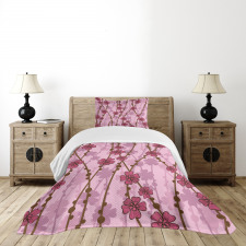 Flora Curly Branches Bedspread Set