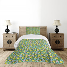 Hawaiian Nature Hibiscus Bedspread Set