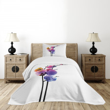 Vibrant Flowering Plant Bedspread Set