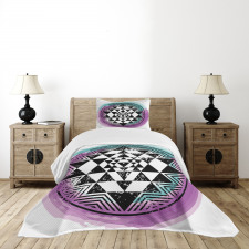 Triangle Watercolors Bedspread Set