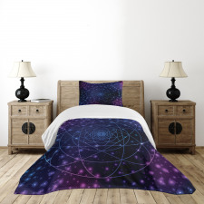 Outer Space Line Art Bedspread Set