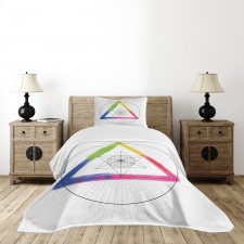 Rainbow Triangle Bedspread Set