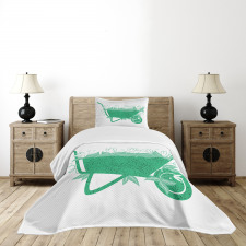 Botanical Theme Environment Bedspread Set