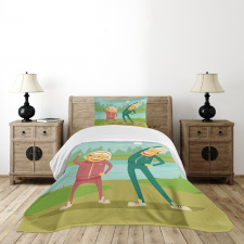 Retirement Activity Design Bedspread Set