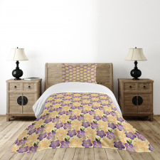 Romantical Purple Orchids Bedspread Set