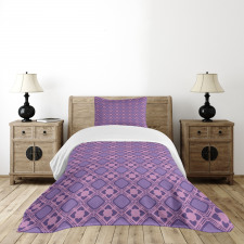 Mosaic Style Tile Pattern Bedspread Set