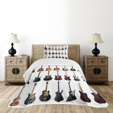 Guitars Rock and Jazz Bedspread Set