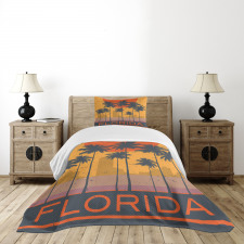 Florida Coast Grunge Bedspread Set