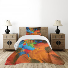 Watercolor Brush Strokes Bedspread Set