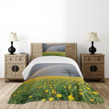Dandelion Field and Tree Bedspread Set