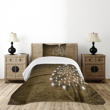 Bokeh Ornaments on Tree Bedspread Set