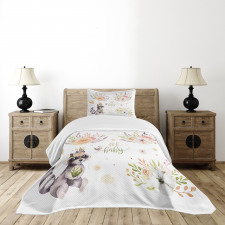 Oh Baby Calligraphy in Middle Bedspread Set