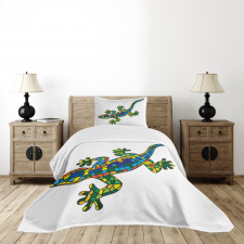 Mosaic Style Stained Glass Bedspread Set