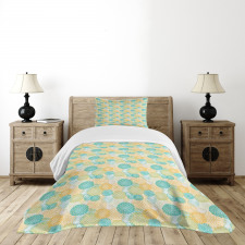 Silhouette Petals Nature Bedspread Set