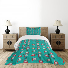 Superhero Rabbit Mask Cape Bedspread Set